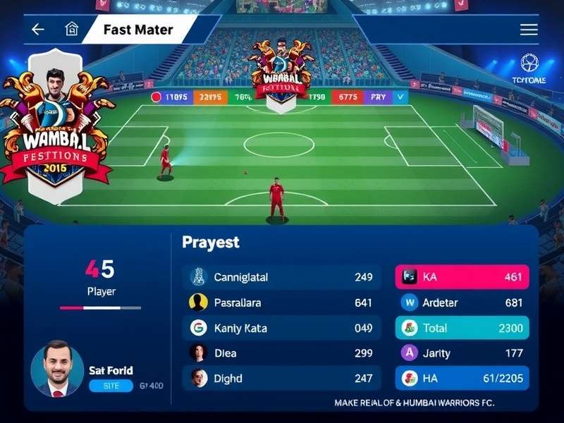 Mumbai Warriors FC player statistics graph